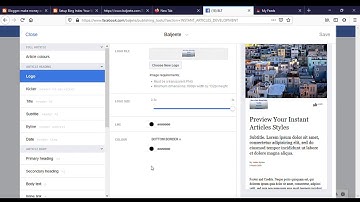 How to Setup Facebook Instant Articles for Blogger Configration Setting