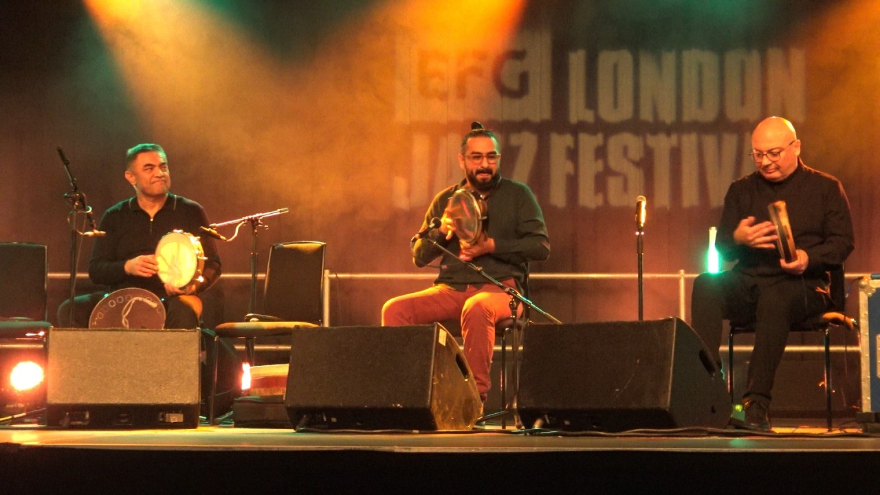 Abbos Kosimov, Andrea Piccioni, Ayman Mabrouk & Karim Ziad -drum jam @ Aga Khan Music Awards Weekend