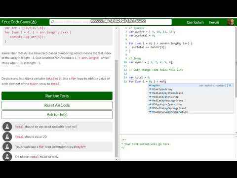Basic JavaScript Iterate Through an Array with a For Loop free code camp   Dani