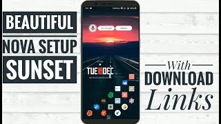 Best Nova Launcher Setup | Sunset screenshot 5