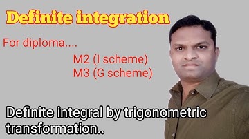 MSBTE | Applied Mathematics |Definite Integration |Definite integral by trigonometric transformation