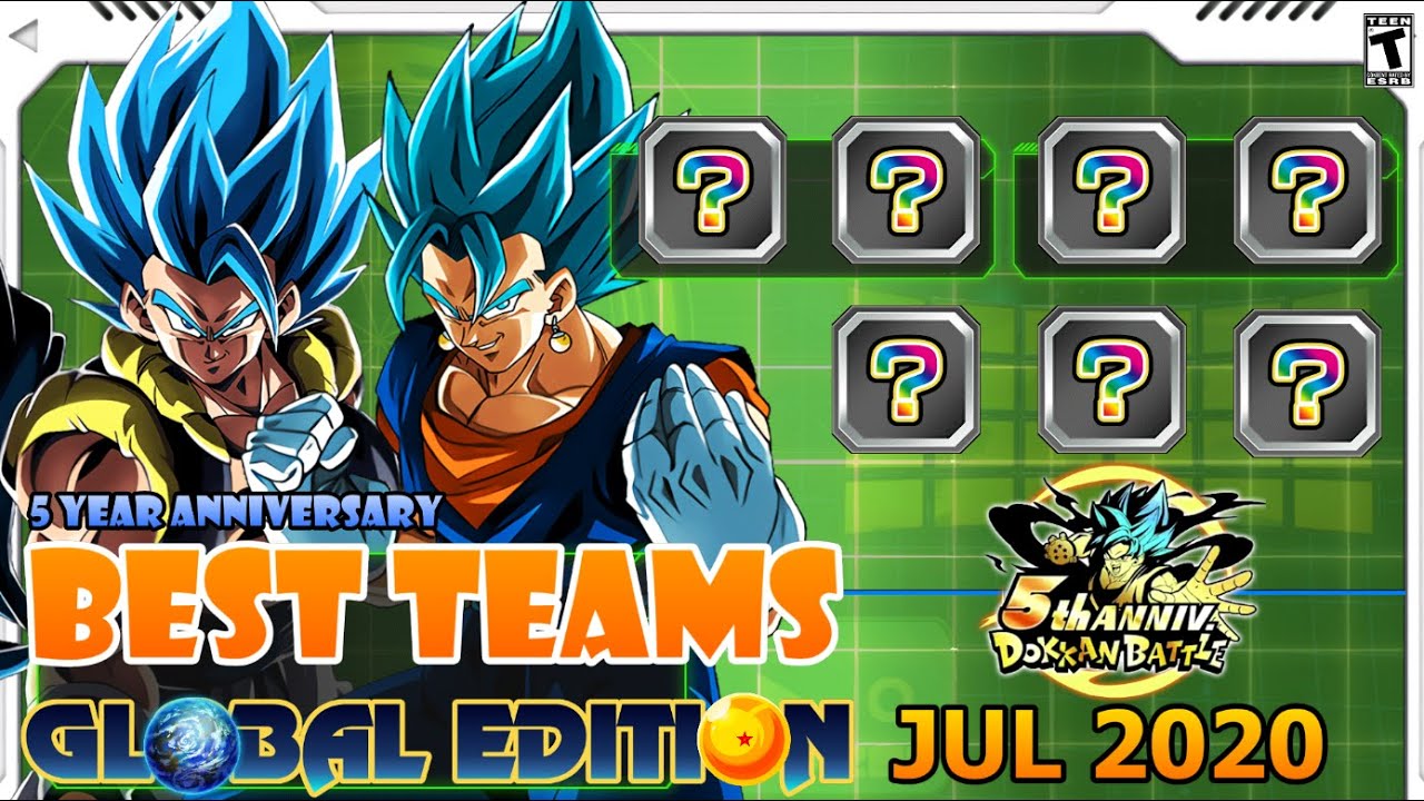 Best Teams Dokkan Battle Global JUL 2020 (5 Year Anniversary) Edition