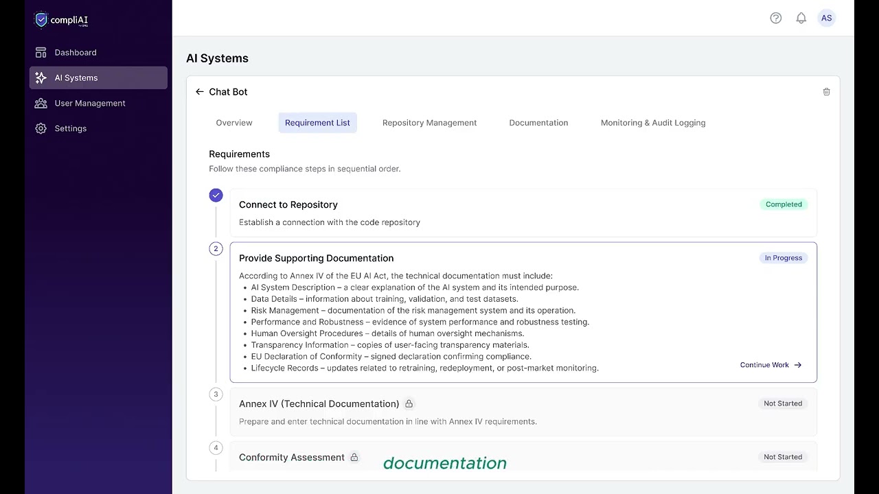 Comprehensive AI Compliance on a Single Platform