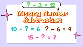 Missing Number Subtraction // Maths is Fun EP.4