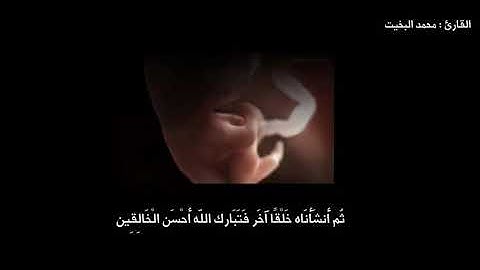 ( ولقد خلقنا الإنسان من سلالة من طين ...) تلاوة نجدية من سورة المؤمنون