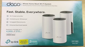 TP-Link Deco M4 AC1200 Mesh WiFi-systeemkit (3-pack) - Uitpakken, overzicht en snelle app-install...