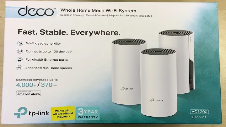 TP-Link Deco M4 AC1200 Mesh WiFi System Kit (3 Pack) - Unboxing, Overview & Quick App Setup