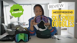 REVIEW MessyWeekend Inuit XEp Kickstarter photochromic (light adaptive) ski/snowboard Goggles