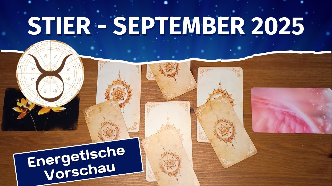 Stier: Dein spiritueller Supermonat! September 2025 | Tarotlegung | Kartenlegung | Orakel | Tarot