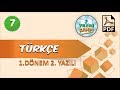 7. Sınıf Türkçe | 1. Dönem 2.Yazılıya Hazırlık