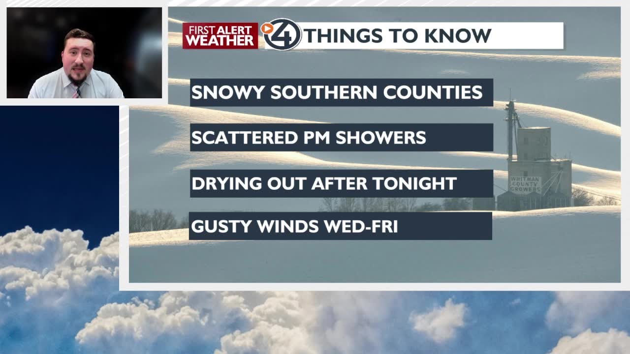 Snowy start to Tuesday for some - YouTube