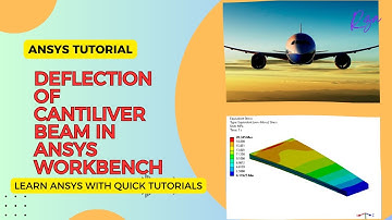 Deflection of Cantilever Beam |Geometry, Materials, Supports & Load |Ansys Tutorial| @rzastories