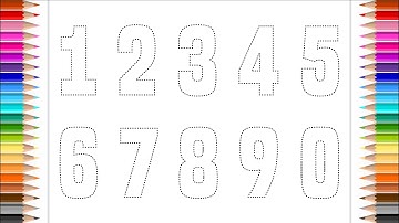 Learn Numbers l Follow the dots and write color numbers with a marker pen l 1-10 l Write Numbers