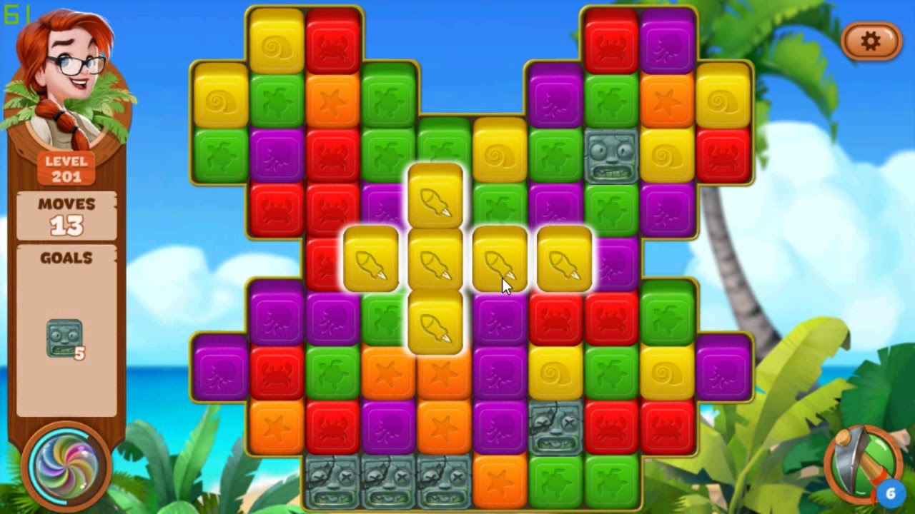 Lost Island Blast Adventure level 201