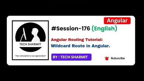 Wildcard Route in Angular | Angular Tutorial in English (Session-176)