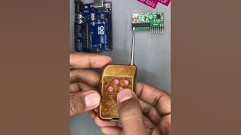 Wireless 4 Channel RF Remote Control with Arduino | Wiress RF Remote | 433Mhz Remote Control #shorts