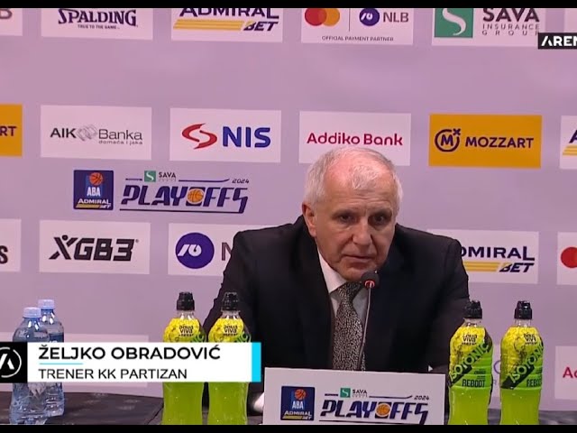 Željko Obradović | Konferencija za medije | Treća utakmica finala plej-ofa 2023/2024