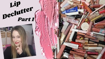 Lip Declutter Part One - Liners, Lipsticks and Glosses