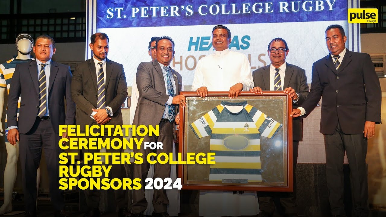 Felicitation Ceremony for St. Peter’s College Rugby Sponsors 2024 - YouTube