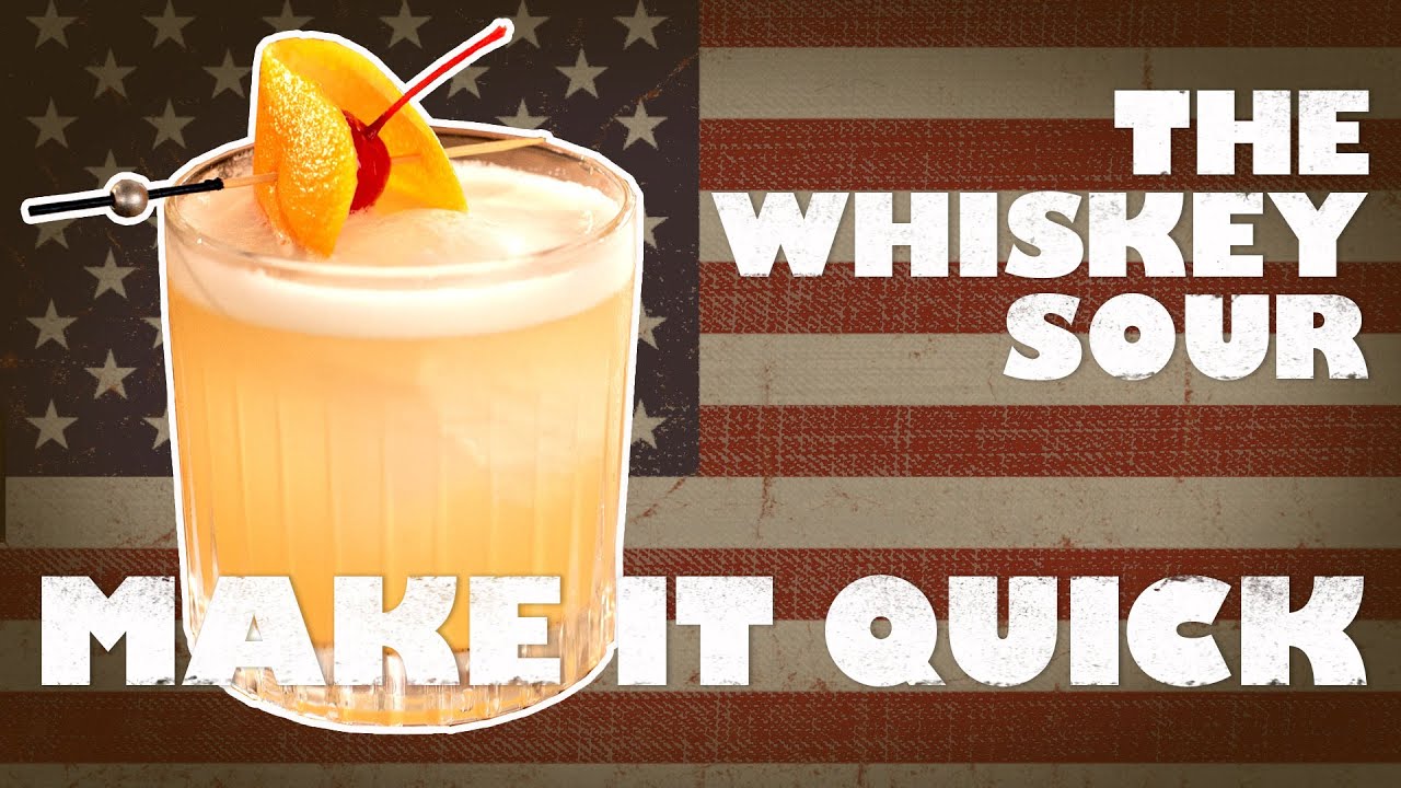 How to make a Whiskey Sour - Quick!!