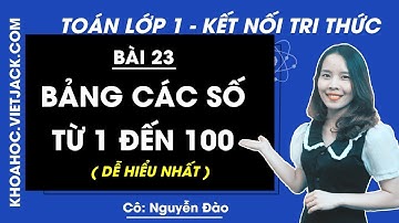 Toán lớp 1 Kết nối tri thức | Bài 23: Bảng các số từ 1 đến 100 - trang 22, 23 (DỄ HIỂU NHẤT)
