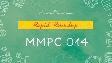 MMPC 014 - Finance Management | Rapid Roundup | All Units