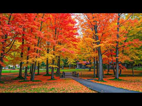 "Peaceful Autumn Golden" Beautiful Relaxing Music, Soothing Music