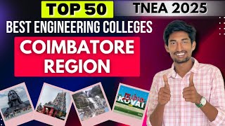 Coimbatore Region Top Engineering College Tnea 2025 Best Choice List Perfect Video Ttg