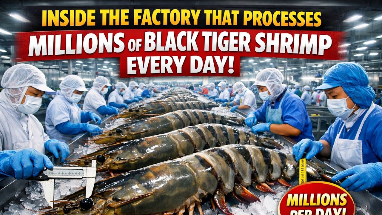 Inside the Factory That Processes Millions of Black Tiger Shrimp Every Day