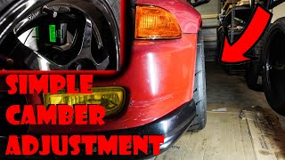 Measure+Adjust Camber For Cheap On Your Civic, Integra And Prelude by Jarrod Willemse 1,987 views 9 months ago 3 minutes, 58 seconds