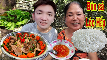 Tiên IQ Hấp Cá Lóc Với Thịt Ba Chỉ Đặc Biệt Cuốn Bánh Tráng Ăn Cùng Với Mẹ Và Huỳnh Như Vlog
