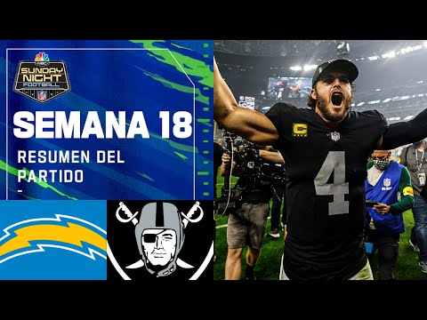 Los Angeles Chargers vs Las Vegas Raiders | Semana 18 NFL Game Highlights