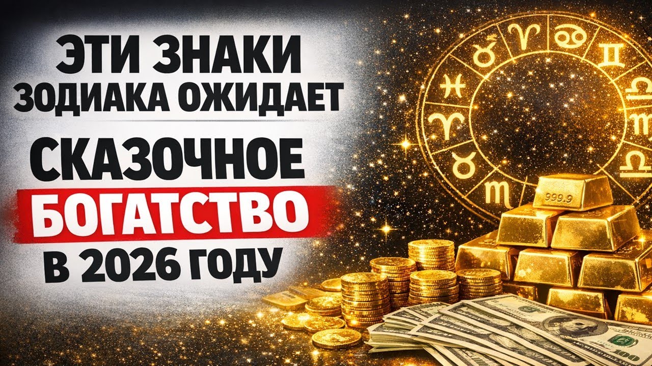 8 знаков зодиака с реальным шансом на крупные деньги в 2026 году и одну роковую ошибку