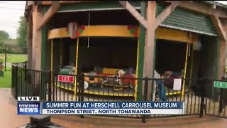 Summer fun at Herschell Carrousel Museum