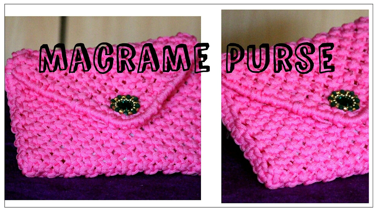 How to Macrame a Purse | Macrame purse, Macrame patterns, Macrame design