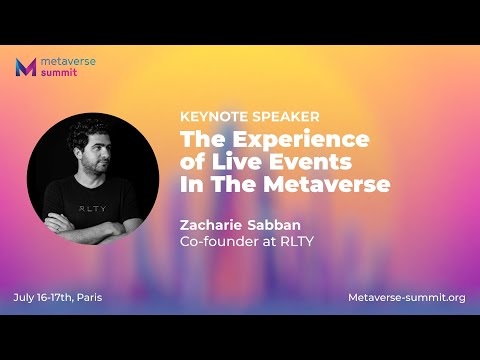 RLTY launches Customizable Virtual Events Platform for Brands and Companies - RLTY The Experience of Live Events In The Metaverse | Metaverse Summit 2022