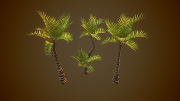 Stylized Palm Tree - Game Ready Model/ Timelapse Modeling Tutorial