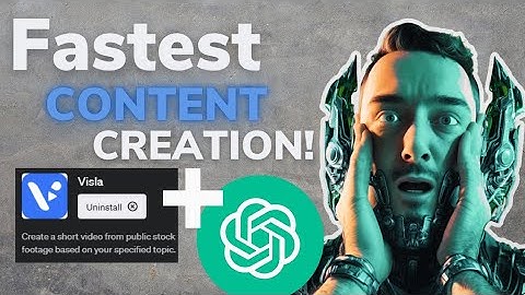 FASTEST way to create CONTENT - ChatGPT Plugin VISLA