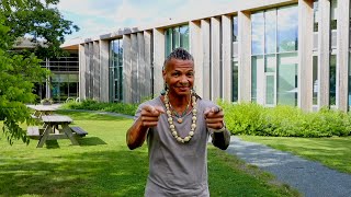 Space environmentalist Dr. Moriba Jah at the College of the Atlantic Summer Institute
