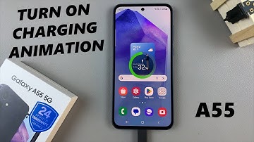How To Turn ON Charging Animation On Samsung Galaxy A55 5G