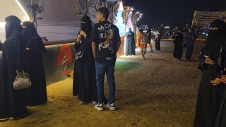 HIBURAN MALAM WANITA BEBAS KELUYURAN TENGAH MALAM DI TANAH SUCI DISINI TEMPAT NONGKRONG WARGA MAKKAH