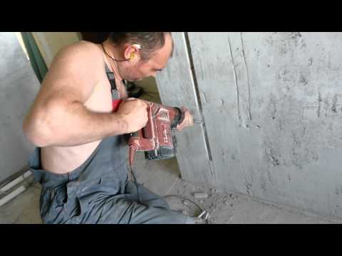 Долбление штроб Hilti TE24