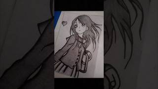 #Aesthetic and cute anime girl drawing ideas | aesthetic sketch ideas | cute girl drawing #animeart