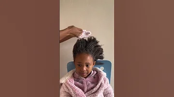 Natural Hair Tutorial And Simple Hairstyle For A Girl Naturalhair Simplehairstyle 