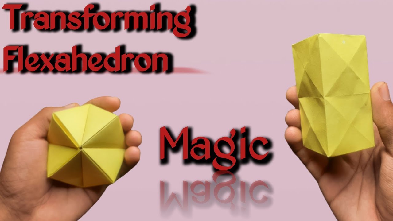 Carta origami flexahedron