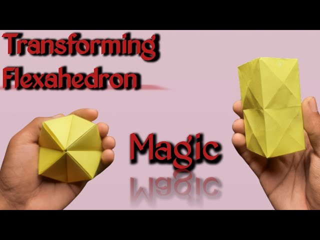 Carta origami flexahedron