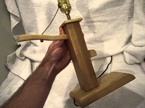 Unique Wooden Water-Pump Inspired Table Lamp - YouTube