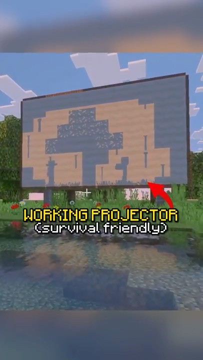 Working Projector in Minecraft?? @SitBackAndMinecraft - YouTube