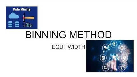 Binning method (Equi width)