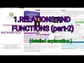 #RELATIONS_AND_FUNCTIONS(Example1.1 to 1.3, #CARTESIAN_PRODUCTS_OF_THREE_SETS)detailed explanation